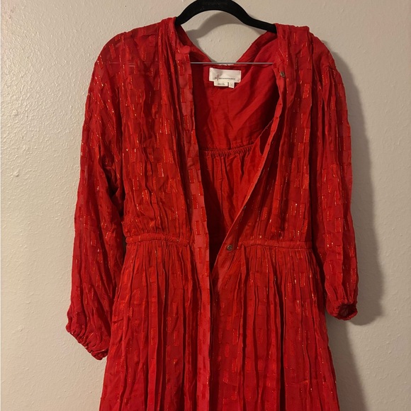Anthropologie Allene Shimmer Maxi Dress Size L - Picture 3 of 11